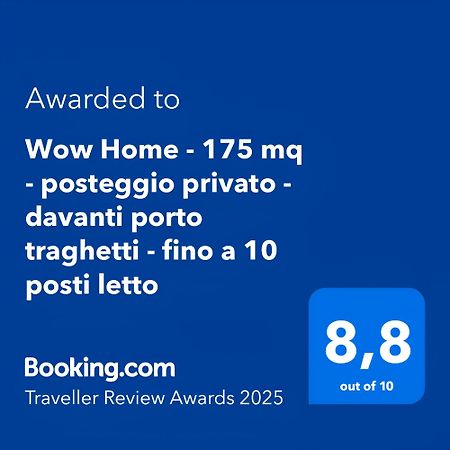 Wow Home - 175 Mq - Posteggio Privato - Davanti Porto Traghetti - Fino A 10 Posti Letto Genoa Bagian luar foto