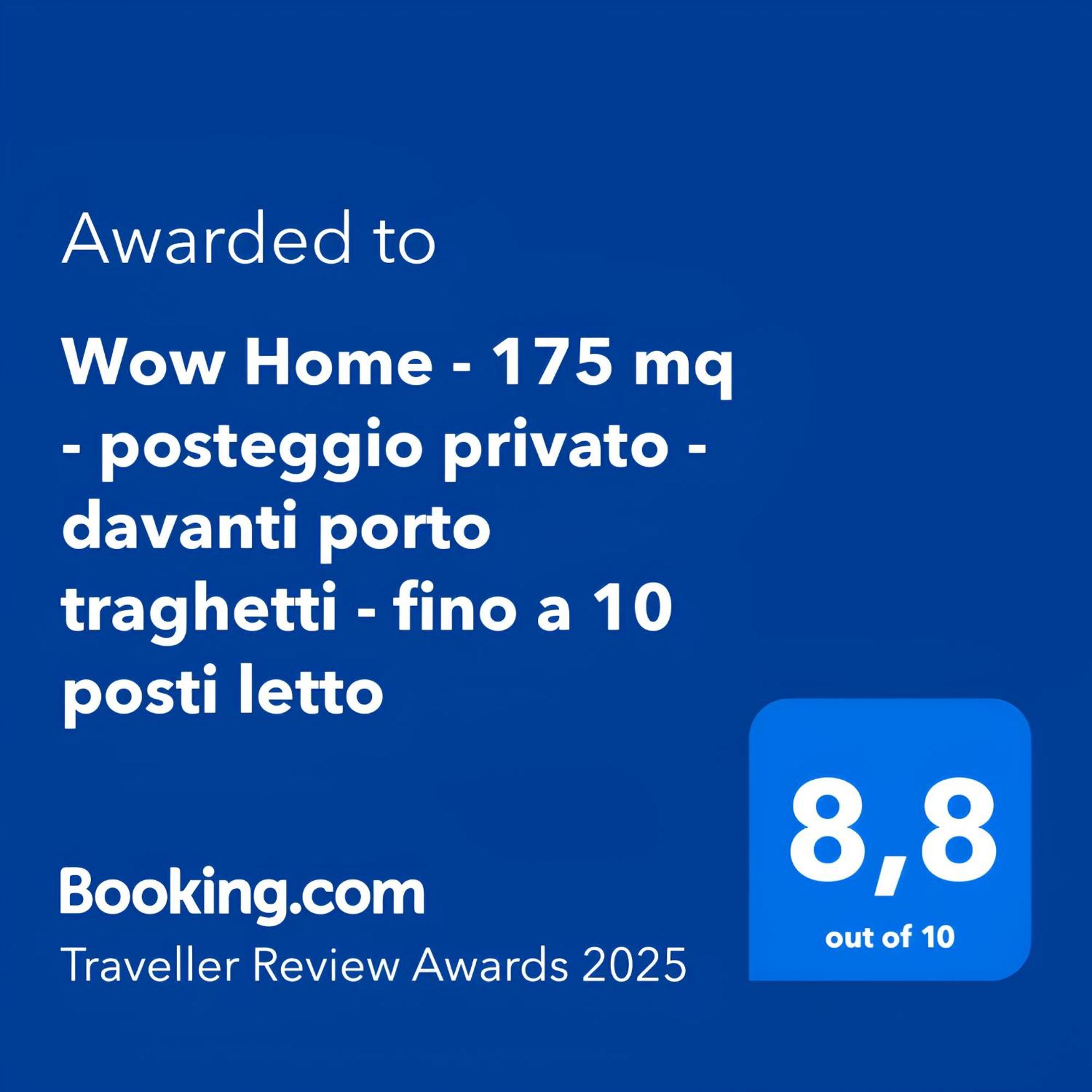 Wow Home - 175 Mq - Posteggio Privato - Davanti Porto Traghetti - Fino A 10 Posti Letto Genoa Bagian luar foto